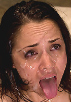 Hot Brunette Fantasizes of Being Dressed in Uniform and Aggressively Assfucked by a Group of Men