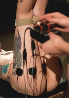 Tattooed Cutie gets Electro-Fucked!