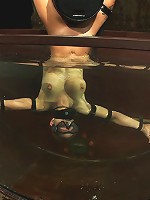 Underwater Inverted SybianHelpless big tittied blonde suffers mindblowing orgasms