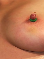 Nipple brutality on the sybian until sweaty and wrecked