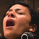 Tight bodied brunette rides the sybian