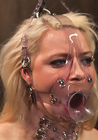 Hot Blonde Anikka Albright's FIRST BONDAGE SHOOT EVER!