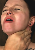 Big Titty Sybian Riding Slut wears Gas Mask