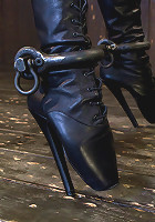 Felony Bound in Cruel Latex, Metal and Leather Bondage!