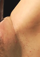 Upside down big-titty pain slut gets machine fucked and throat fucked at the same time