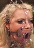 Hot Blonde Anikka Albright's FIRST BONDAGE SHOOT EVER!