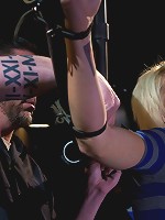 Tall blonde slut suffers from nipple torture, sadistic beatings, and extreme squirting orgasms