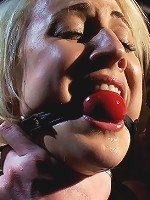 Tall blonde slut suffers from nipple torture, sadistic beatings, and extreme squirting orgasms