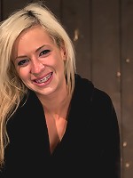 Petite Blonde and ready for some Wrong - helpless busty girl is made to cum hard