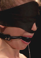 Destructive orgasms - this Little Brunette is made to cum in stressful bondage