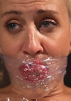 Tall blonde bound and fucked into oblivion