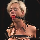 Petite Blonde and ready for some Wrong - helpless busty girl is made to cum hard