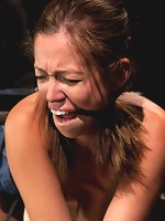 Up and coming bondage whole made to cum and squirt with caning and whipping