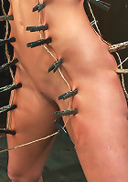 Ariel X takes on the double reverse zipperand FOUR Dommes