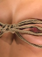 Sexy Japanese girl is tightly bound w/elbows togetherBrutally skull fucked w/cock. Swallow it!