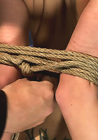 ROPE TUTORIAL Part two, we show the wrist tie anchored to a crotch rope. Plus a full arm tie!