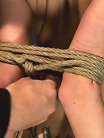 ROPE TUTORIAL Part two, we show the wrist tie anchored to a crotch rope. Plus a full arm tie!