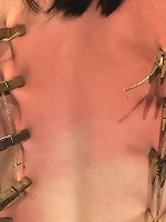 Brutal flogging and caning. Our sexy marketing girl can take it, and take it with a smile. Sexy!