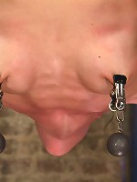 Inverted, elbows bound, severely arched backBrutal crotch rope, massive screaming orgasms! EPIC!