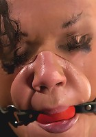Big titted girl next door, severely bound, elbows together, made to cumSkull fucked and abused.