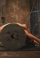 Sexy brunette experiences nipple torture, brutal crotch rope and extreme bondage.