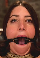 Tiny 5'0 100lb girl in the ultimate fuck me position. Orgasm overload to the max! Massive squirting.