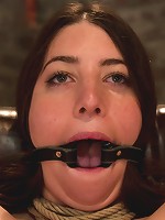 Tiny 5'0 100lb girl in the ultimate fuck me position. Orgasm overload to the max! Massive squirting.