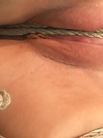 Manhandled, crotch roped & cums so hard, her eyes roll up into the back of her head! Brutal orgasms!