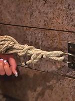 Cute 20yr old girl next door, bound with legs up & spread, foot torture, caning, finger banged hard!