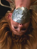 Tall sexy red head with huge nipples, made to cum, whipped, and cropped! Heavy pain & pleasure!