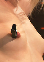 Severely gagged, flogged, clamped, a crotch rope arching her back with devastating multiple orgasms!