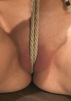 Cute girl next door, bound, face fucked, made to cum over & over, brutal bondage and pussy torture!