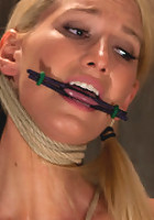 Impaled with a huge dildo w/vibrator stuck right on her clit. Breath control makes this girl cum!