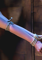 Standing splits, full strappadoIntense foot caning, brutal orgasms ripped from her helpless body