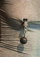 Redhead with cute freckles bound tightly & made to cum! Big puffy nipples clamped & weighted