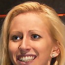 Tiny sexy blond suffers heavy weighted nipple clamps & a crotch burner that keeps her on her toes!