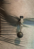 Redhead with cute freckles bound tightly & made to cum! Big puffy nipples clamped & weighted