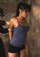 Hot Asian bound tightlyGets skull fucked, is fingered & vibrated to multiple squirting orgasms.