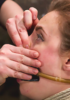 Big Titted Slut Iona Grace Suspended and Tormented on HogTied.com