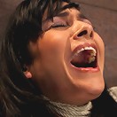 Nipples pull 1 way, neck rope pulls the other. 2 options: breathe or suffer. All while cumming.