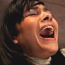 Nipples pull 1 way, neck rope pulls the other. 2 options: breathe or suffer. All while cumming.