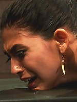 Skinny girl with an amazing ass takes some pain. Is further terrorized by massive orgasms overload!