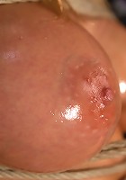 Impaled with a huge dildo w/vibrator stuck right on her clit. Breath control makes this girl cum!