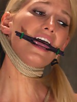 Impaled with a huge dildo w/vibrator stuck right on her clit. Breath control makes this girl cum!