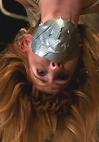 Tall sexy red head with huge nipples, made to cum, whipped, and cropped! Heavy pain & pleasure!