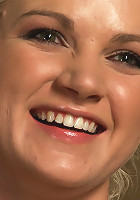 Tall Blonde Amateur Gets Fucked While Wearing Blackout Contact Lenses - She Can't See a Thing!!