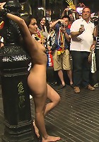 Spanish Hottie Naked and Fucked in Public