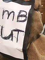 Adorable 19 year old is Bound and Ass Fucked in Public