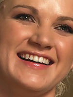 Tall Blonde Amateur Gets Fucked While Wearing Blackout Contact Lenses - She Can't See a Thing!!