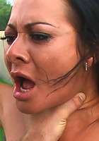 World Famous Dominatrix Down on her Knees Crawling Naked Through the Streets of Europe